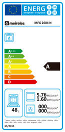 FORNO MEIRELES MFG2604N GÁS 58 CM