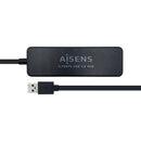 HUB USB 3.0 AISENS A106-0399 4XUSB PRETO