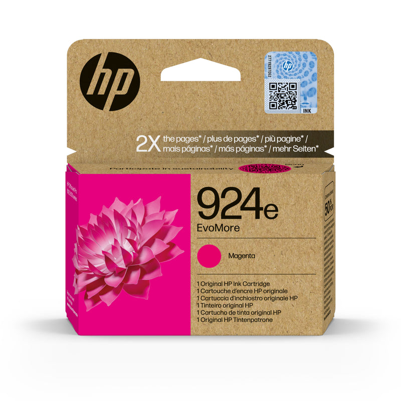 HP 924e EvoMore Magenta Original Ink Cartridge tinteiro 1 unidade