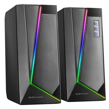 COLUNAS MARS GAMING MS7 RGB SPEAKERS 20W USB, JACK+BLUETOOTH 5.0,