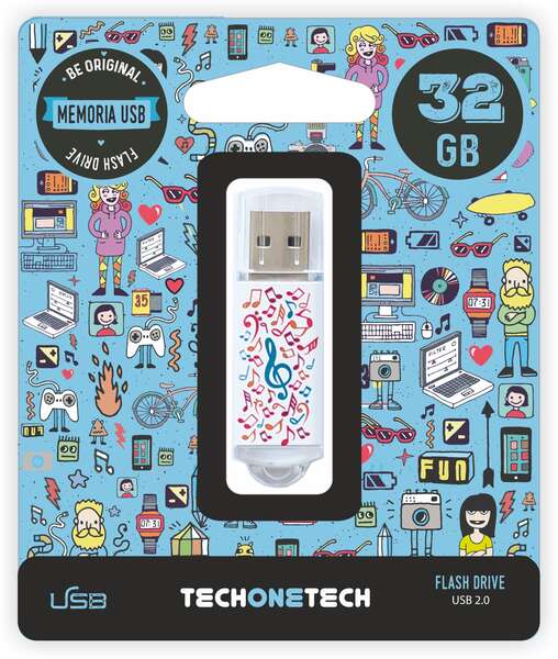 PENDRIVE 32GB TECH ONE TECH MUSIC DREAM USB 2.0