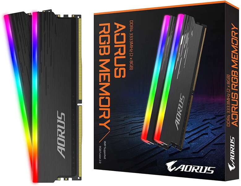 MEMORIA RAM GIGABYTE AORUS RGB 16GB (2X8GB) DDR4 3333MHZ CL19