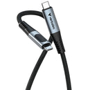 VERBATIM CABO USB-C 240W 40GBPS C DISPLAY NYLON BLACK 1.20MT