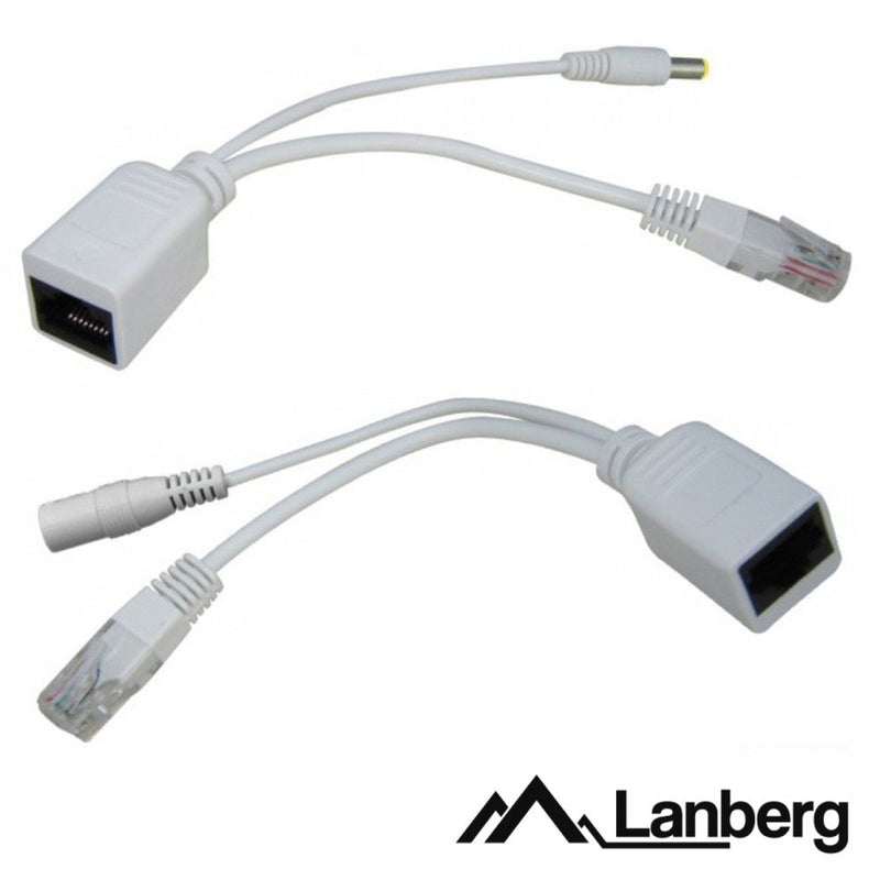 CONVERSOR 2X BALUN VÍDEO POE C DC RJ45 LANBERG