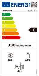 LG FRIGORIFICO 2PT 1,86X0,831X0,741MT DA 609LT NF SILVER (E)