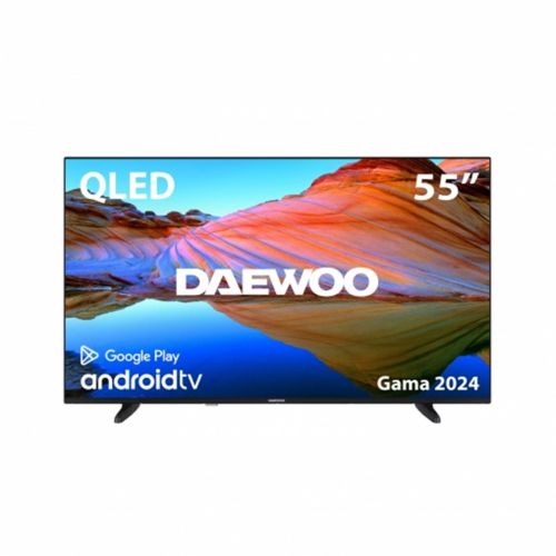 TV ANDROID QLED 4K UHD DAEWOO 55" 55DM62QA PRETA