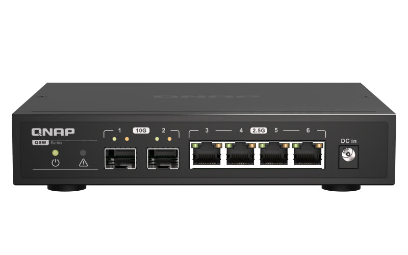 QNAP QSW-2104-2S switch de rede Não-gerido 2.5G Ethernet Preto