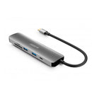 UF HUBEE 6 EM 1 HUB USB-C WITH 2 USB-A1 HDMI 4K2 CARD READERS AND