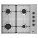 Beko HIGG 64103 SXN placa Aço inoxidável Embutido 58 cm Gás 4 zon
