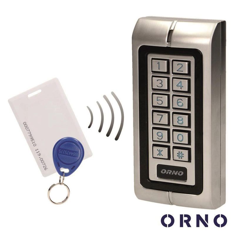 LEITOR DE CONTROLO DE ACESSOS RFID C CÓDIGO PIN ORNO