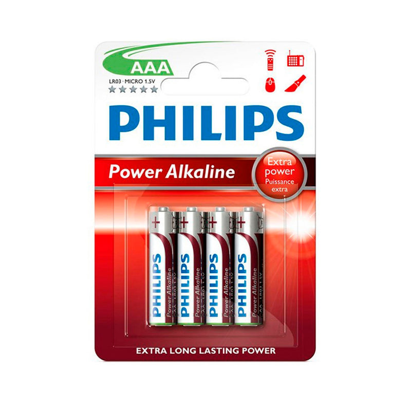 Philips Power Alkaline Pilha LR03P4B/10