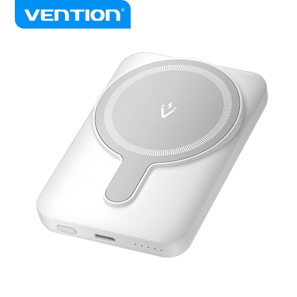 POWERBANK 5000MAH VENTION FHSW0 20W WIRELESS BLANCO