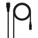 Nanocable 10.01.1201-BK cabo USB 1 m USB 3.2 Gen 1 (3.1 Gen 1) US
