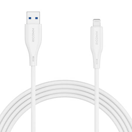 CABO USB-A PARA LIGHTNING RICOMM RLS004ALW 1,2M