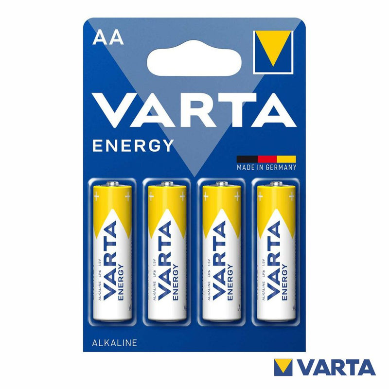 VARTA PILHAS ALCALINAS ENERGY LR06 AA BLISTER 4 UND