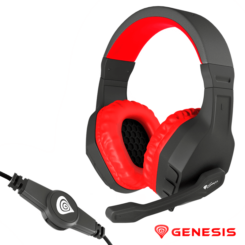 AUSCULTADORES GAMING PRETOVERMELHO ARGON 200 GENESIS