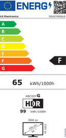 TV 50 LED LG 50UA74006LB 4K SMART TV