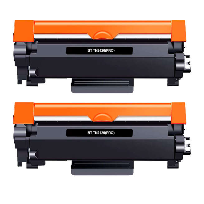 TONER COMPATÃ­VEL BROTHER TN2420TN2410 PRETO PACK DE 2 TONERS