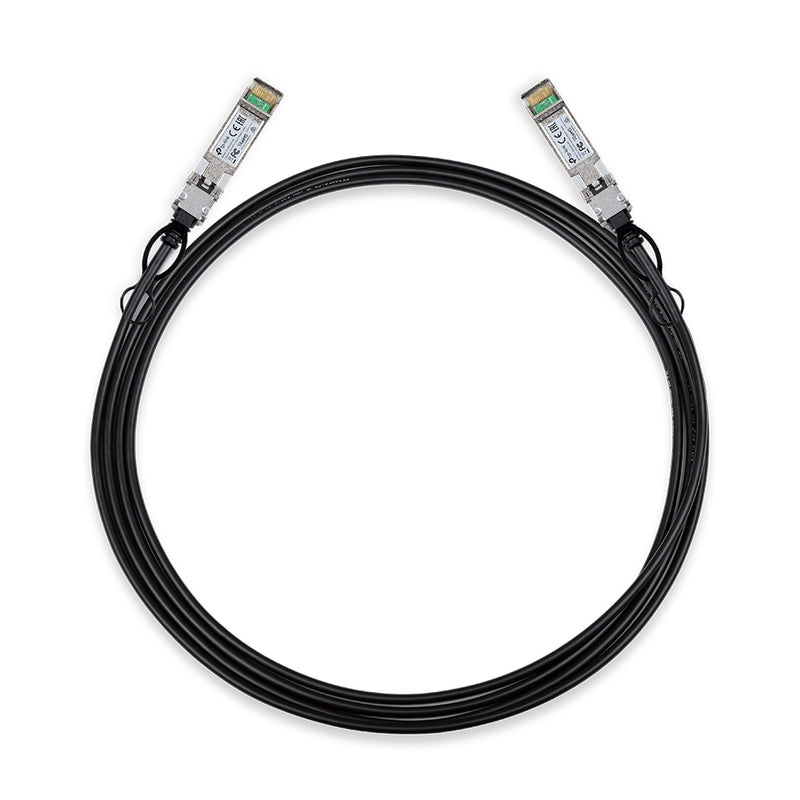 TP-Link TL-SM5220-3M cabo de fibra ótica SFP+ DAC Preto