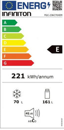 FRIGORÍFICO COMBINADO INFINITON FGC236C70XEM 1700X545 I