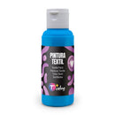 TINTA TÊXTIL AZUL CIANO , 80 ML