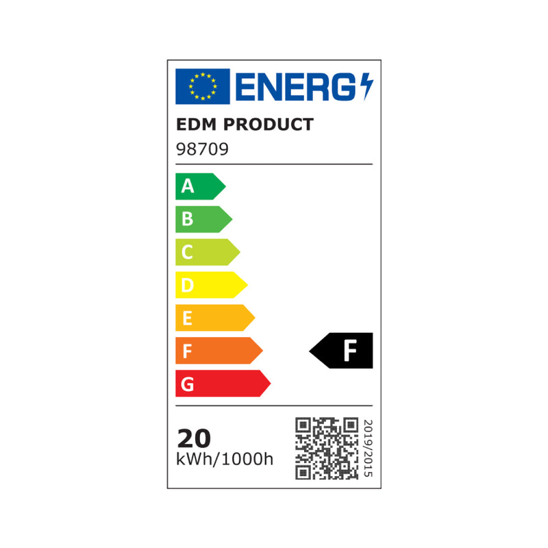 LÂMPADA STANDARD LED E27 20W 2050LM 3000K LUZ QUENTE Ø6,5X12,4CM