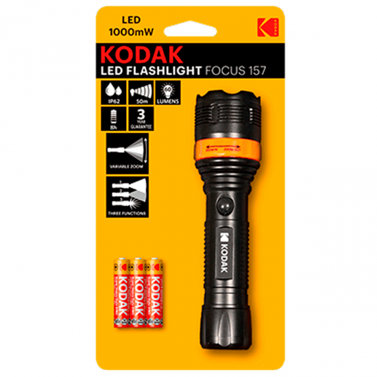 LINTERNA KODAK LED FOCUS 157 HASTA 50 METR 60 LUME