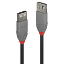 Lindy 36702 cabo USB 1 m USB 2.0 USB A Preto, Cinzento