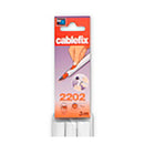 CABLEFIX ADHESIVE 10,5X10MM BRANCO 3M (BLISTER) INOFIX