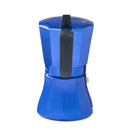CAFETEIRA DE ALUMÍNIO DE 9 CHÁVENAS MOD: ´´PETRA´´ COR AZUL ORO