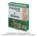 CAIXA M 8 UNID. FIXAÇÃO QUADROS HANSAFIX 28MM FADIX