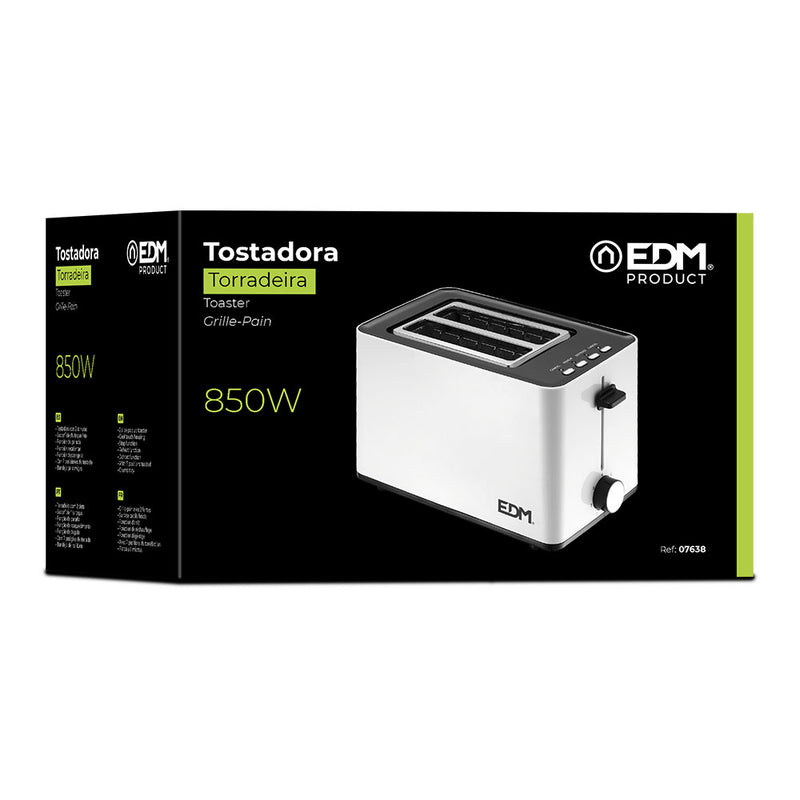 TORRADEIRA 850W RANHURA DUPLA WHITE DESIGN EDM