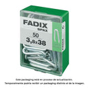 CAIXA M 50 UNID. GRAMPOS ZINCO 3,8X38MM FADIX