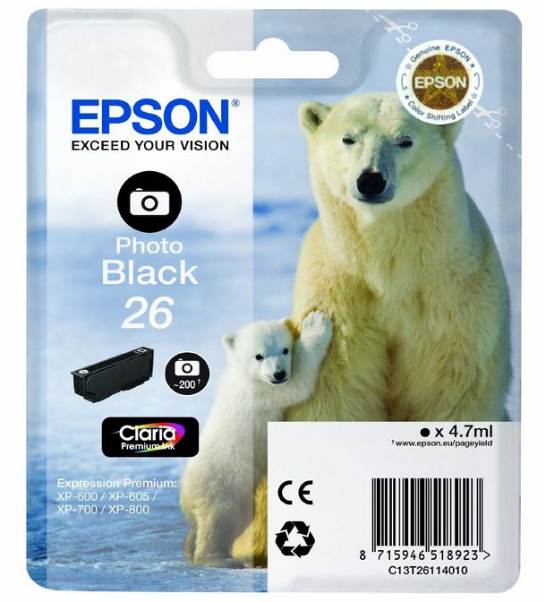 Epson Polar bear C13T26114012 tinteiro 1 unidade(s) Original Rend