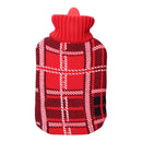 BOTIJA DE ÁGUA QUENTE. MODELO CLÁSSICO ESCOCÊS VERMELHO 2 L EDM