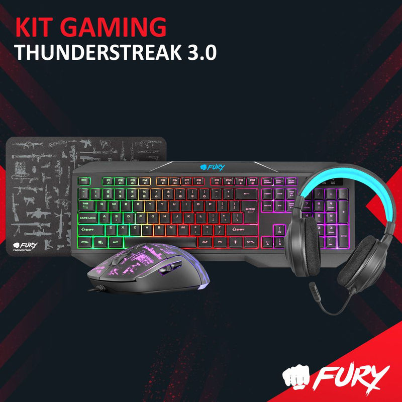 KIT GAMING 4 EM 1 THUNDERSTREAK 3.0 FURY