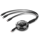 CABLE USB TIPO-C 2.0 5A VENTION TRKBBE USB TIPO-C MACHO - 3X USB