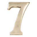 NUMERO 7 LATÃO POLIDO 10CM FIXAÇÃO INVISIVEL EDM