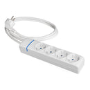 EXTENSÃO COM 4 TOMADAS 2P+T, 16A 250V 1.5M DE CABO H05VV-F 3G1,5M