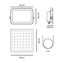 PROJETOR LED SOLAR 3CCT 50 W 800 LM