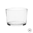 SET 6 COPOS DE AGUA DE VIDRO APILHAVEL MODELO BODEGA 24CL