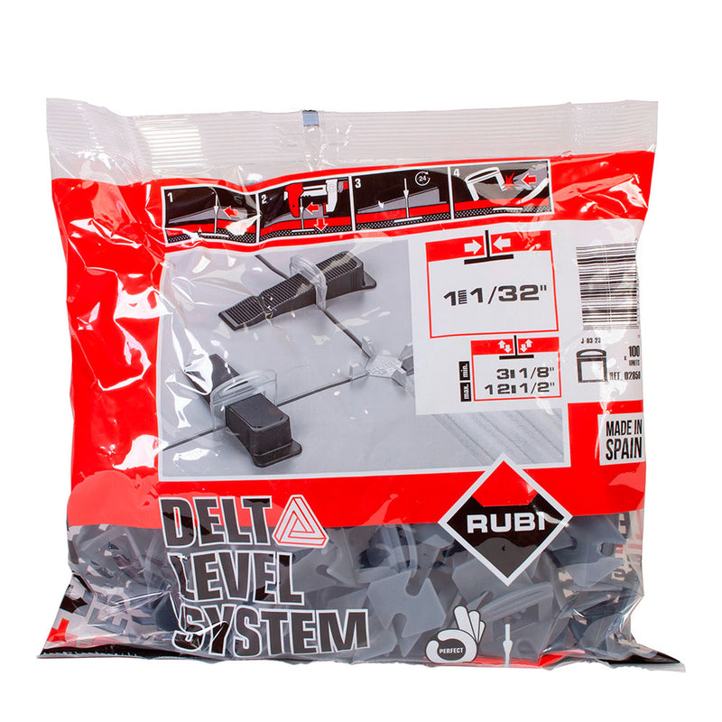 BRIDA 3-12MM 1MM DELTA LEVEL SYSTEM (B-100 UNID.) R2850 RUBI