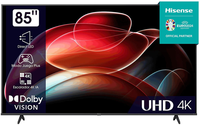 Hisense 85A6K TV 2,16 m (85") 4K Ultra HD Smart TV Wi-Fi Preto