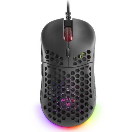 MARS GAMING MM55 BLACK MOUSE, 12800DPI, EXTREME-LIGHT 55G, RGB, P