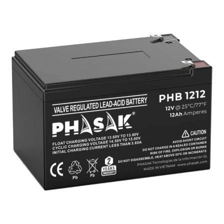 BATERIA PHASAK PHB 1212 COMPATIVÉL COM UPS PHASAK