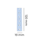 PLACA DE UNIAO ZINCADA 120X19X2MM EDM