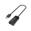 Hama 00200312 adaptador para cabos USB Type-A USB Type-C Preto