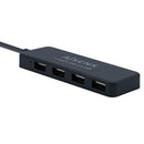 AISENS A104-0402 hub de interface USB 2.0 480 Mbit/s Preto