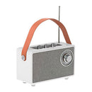 RÁDIO FM RECARREGÁVEL COM BLUETOOTH CR 1902 BRANCO, 16 X 7 X 10,5