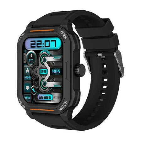 SMARTWATCH BLITZWOLF BW-GTC3 PRETO  PRETO AÇO